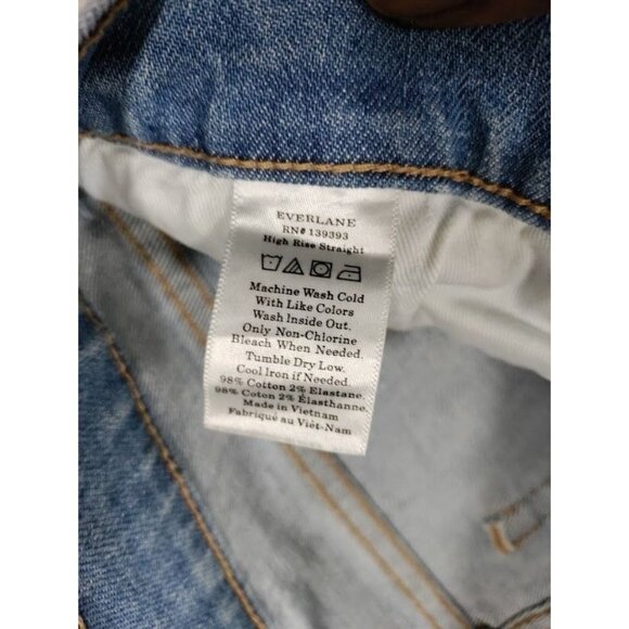 Everlane Denim The High Rise Skinny Jeans Cleanluxury Women's Size 27 - Picture 6 of 12